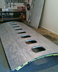 polished airstream panel