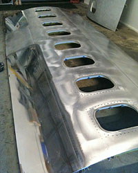 polished airstream panel