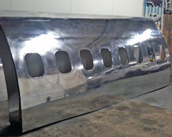 polished airstream panel